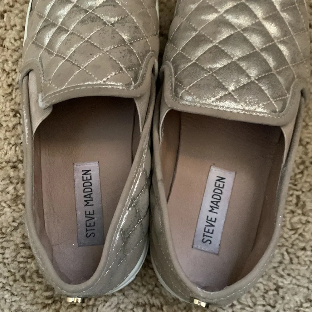 Steve Madden Women's Ecentrcq Shimmer Sneaker Size 7B - Image 10