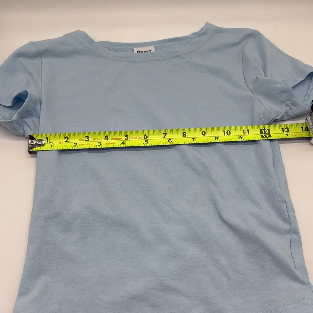 Princess Polly Lex Short Sleeve Top T-shirt in Sky Blue Size 4 - Image 3