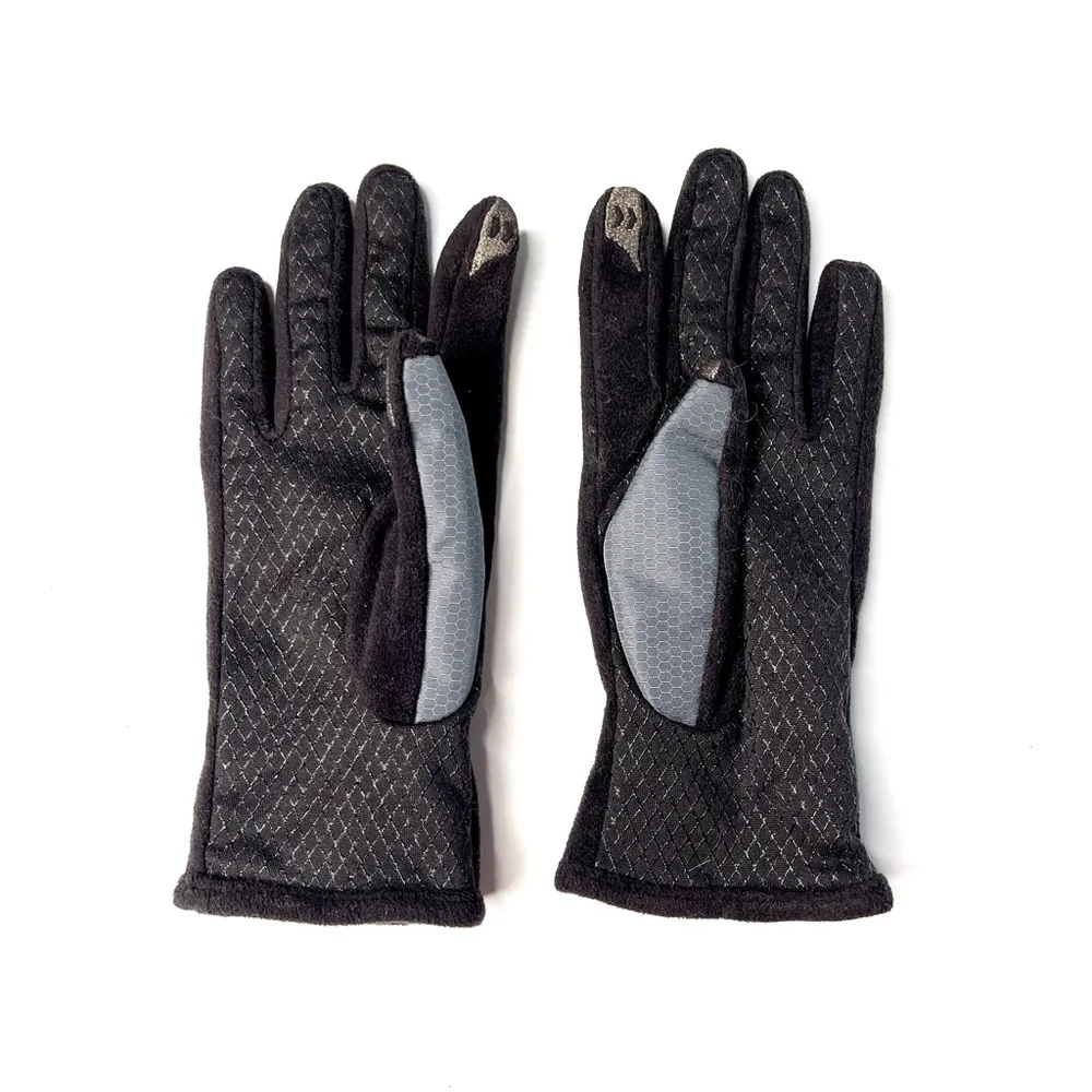 ISOTONER | Gray Black Tech-Friendly Gloves Sz OS - Image 5