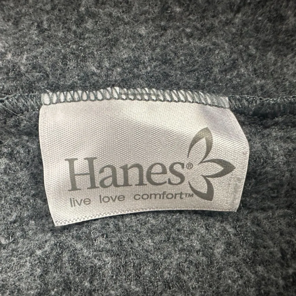 Hanes Gray Petite Straight Leg Stretch Pants Small Made In El Salvador - Image 3