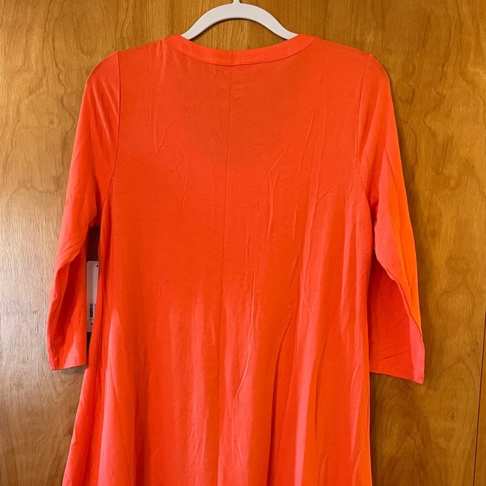 Soft Surroundings Bonnie Dress Hot Coral Orange NWT Women’s Medium 10-12 - Image 8