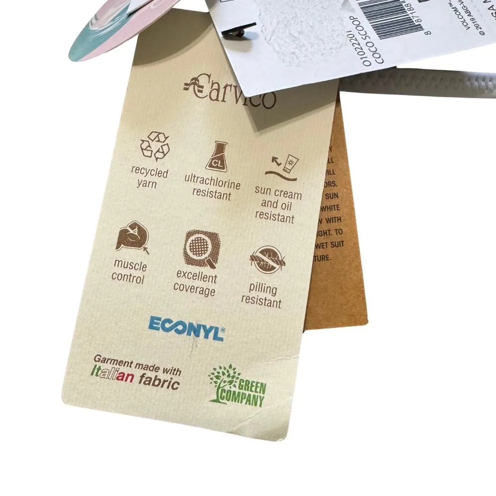 VOLCOM Reversible Coco Scoop Hawaiian Floral Black White Swim Tank Top NWT XS - Image 8