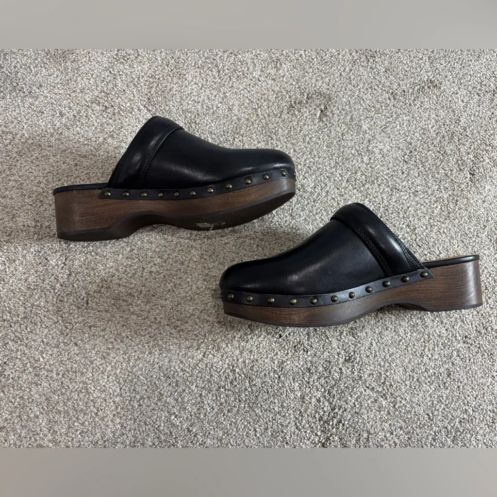 Madewell The Cecily Clog in Oiled Leather Size 6.5 - Image 9