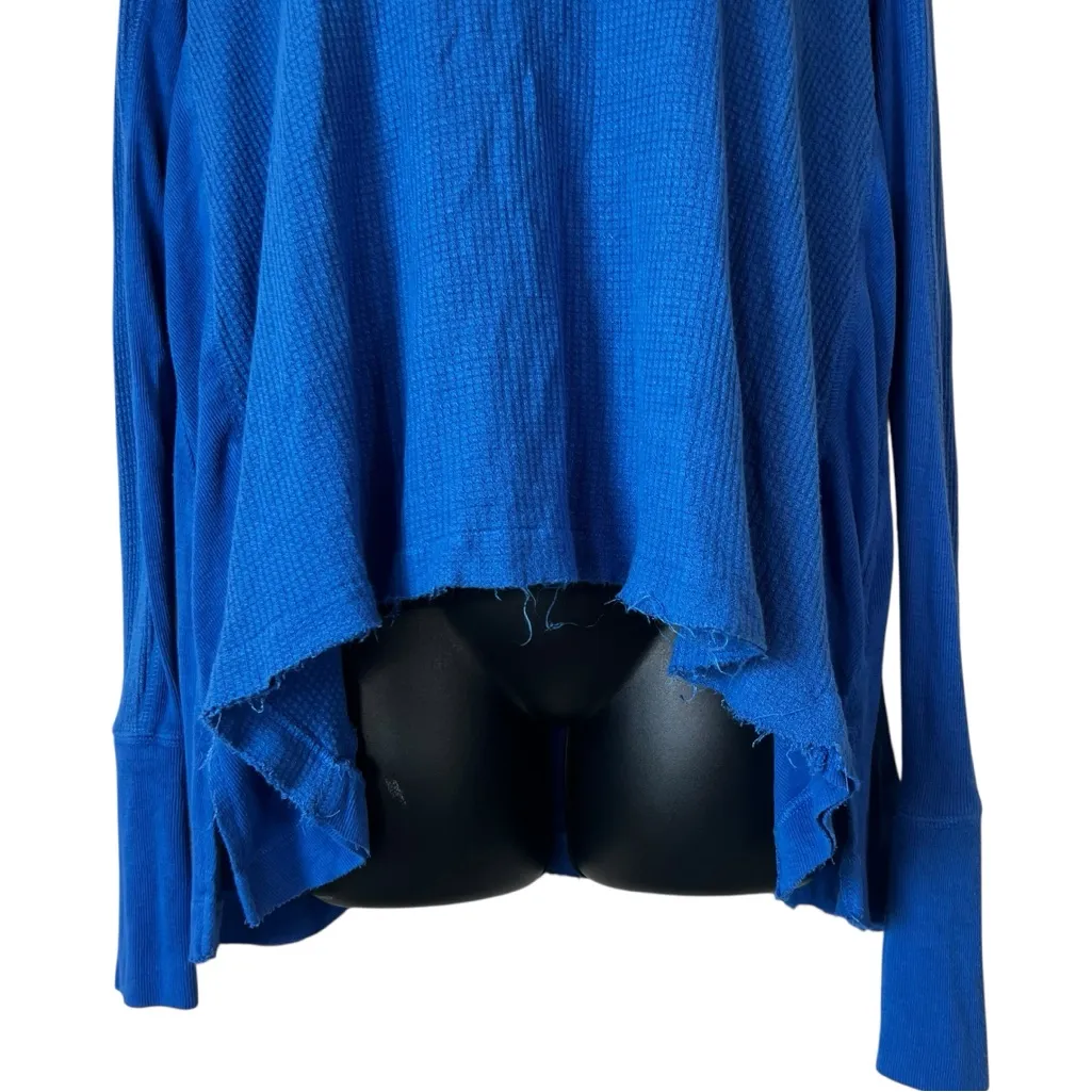 Free People We the Free Malibu Thermal Drippy Blue Top - Image 4