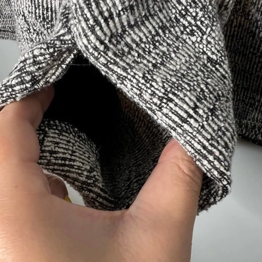 Eileen Fisher plus size gray marled heather open front cardigan sweater thick 1X - Image 4