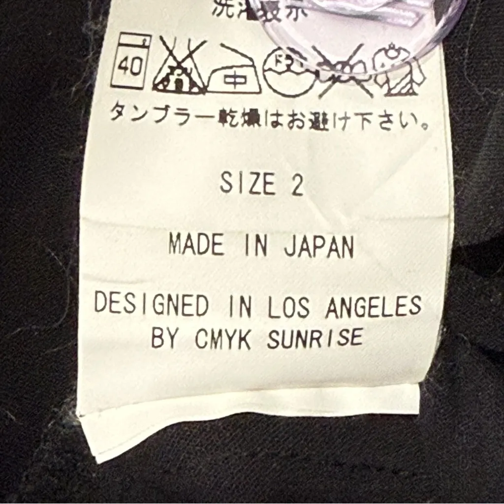 Smock Mohawk General Store Shift Midi Dress Black Size 2 Ruffle Hem Minimalist - Image 9