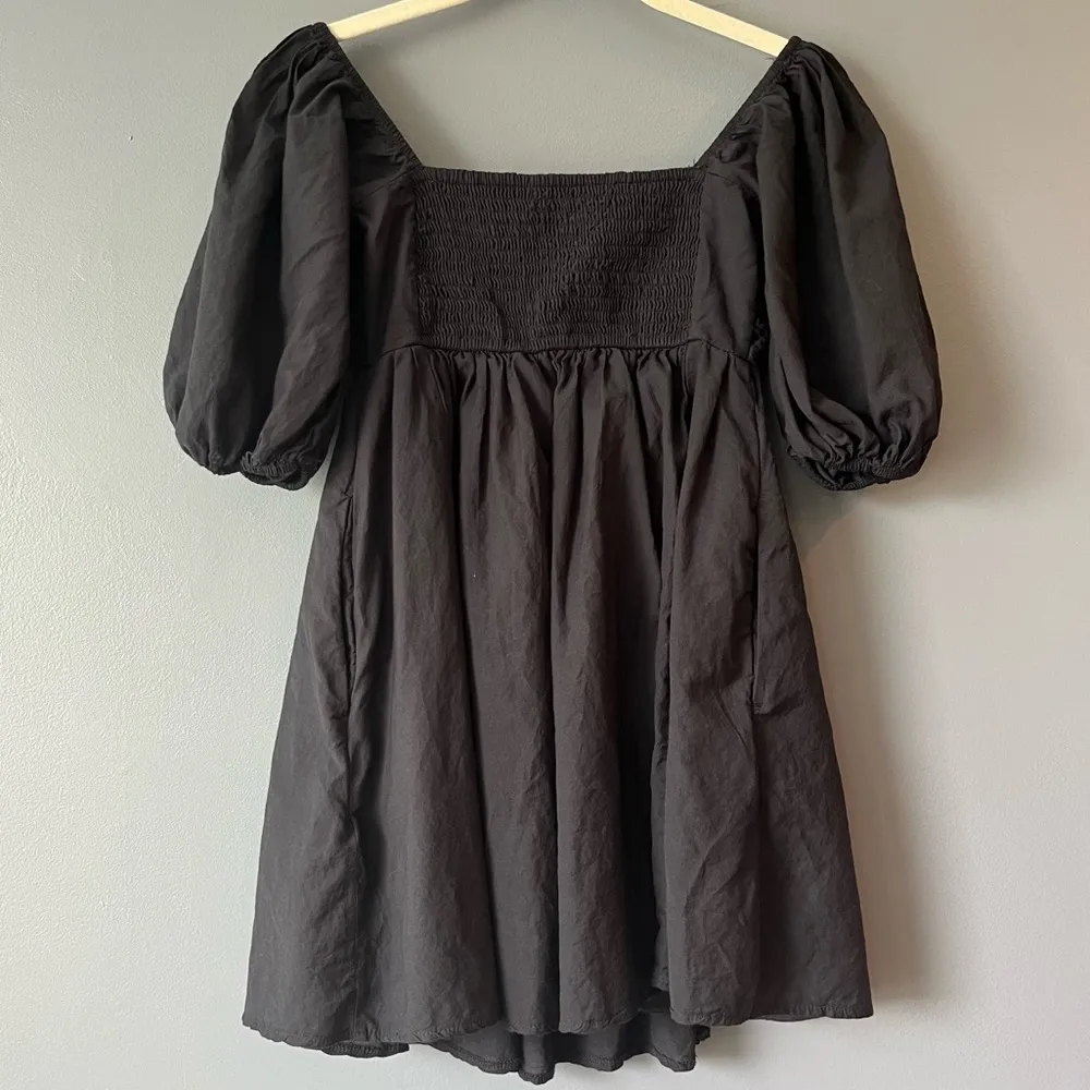 Abercrombie & Fitch Emerson Poplin Puff Sleeve Mini Dress - Image 2