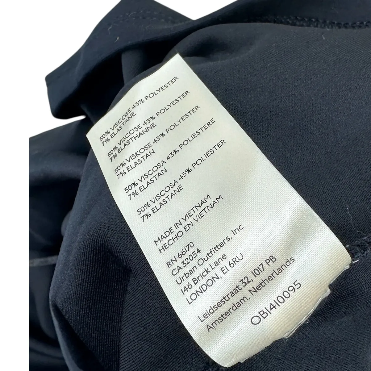 Free People Runaway Knit Mini‎ Dress Sleeveless Draped Black Size XL - Image 12