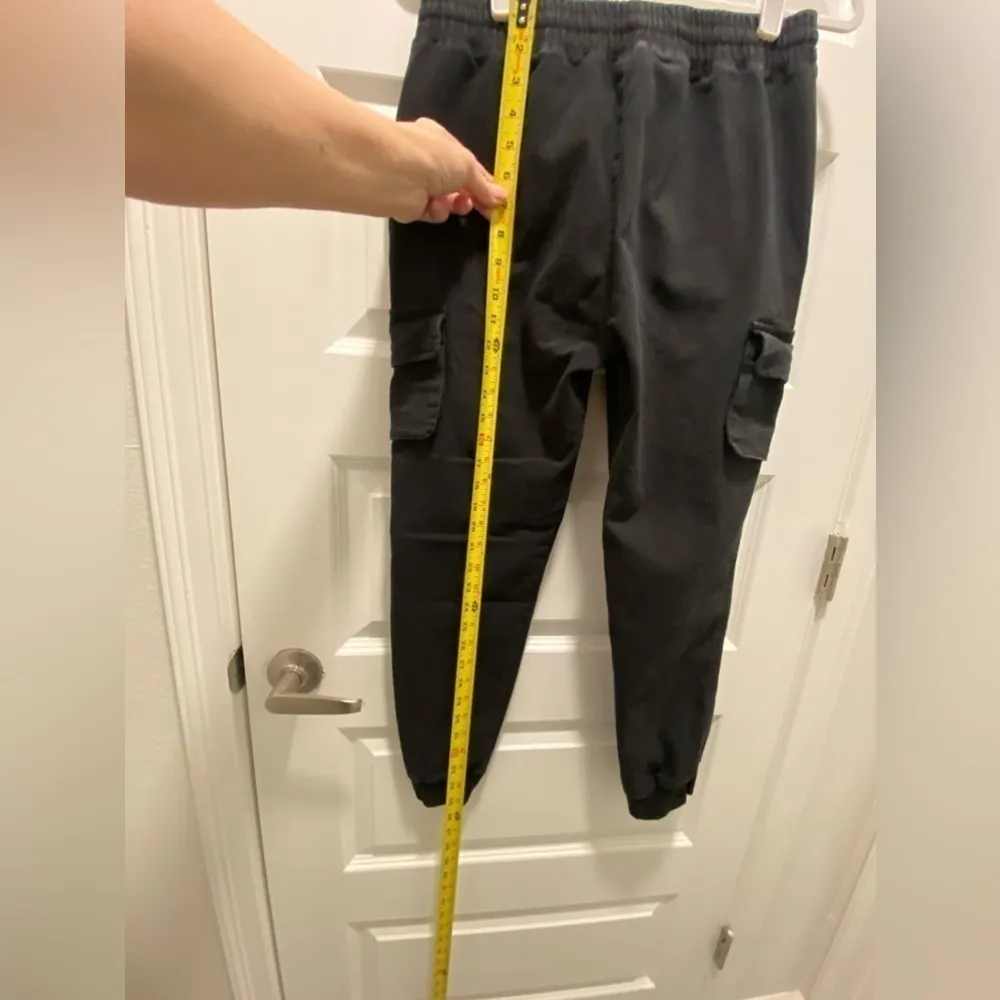 Shinestar Black Trend Joggers Cargo Pockets Medium High Rise Waisted - Image 3