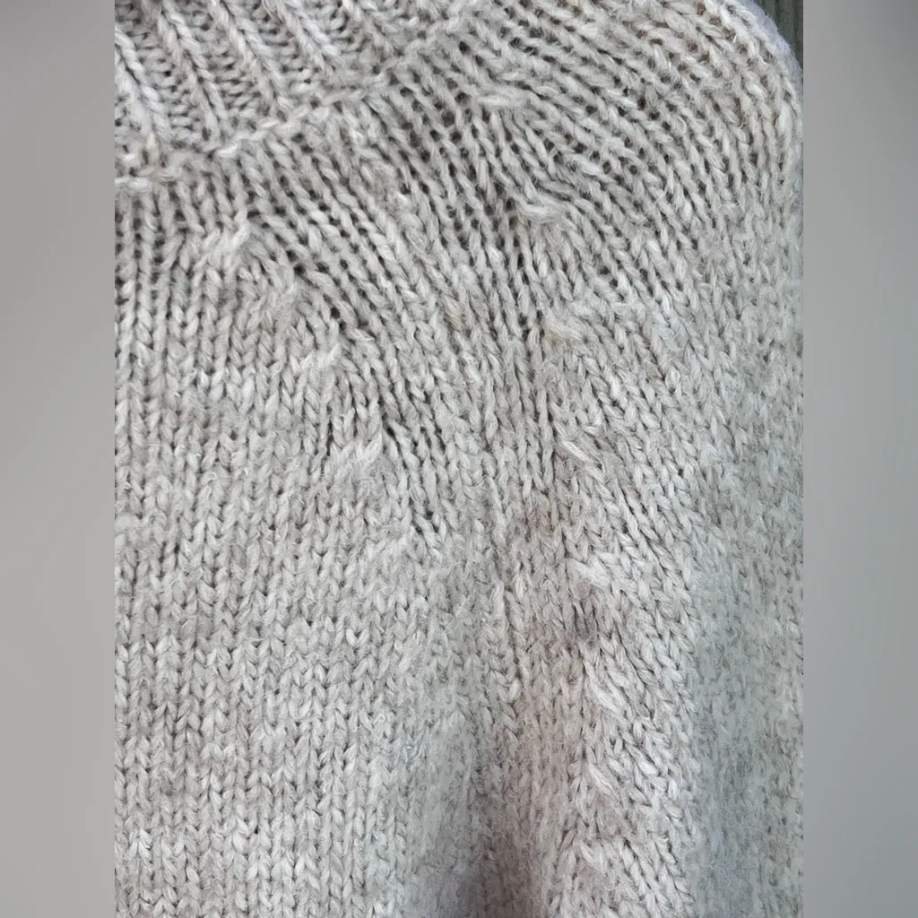 Lulus Cuddle Weather Heather Beige Turtleneck Sweater - Image 5