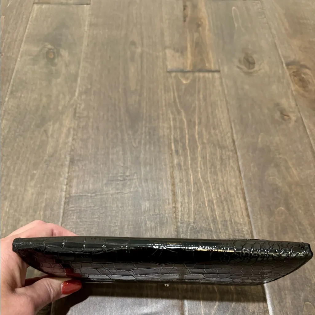 Black Faux Croc Wallet Clasp Frame | Accordion Card Slots | NWOT - Image 14