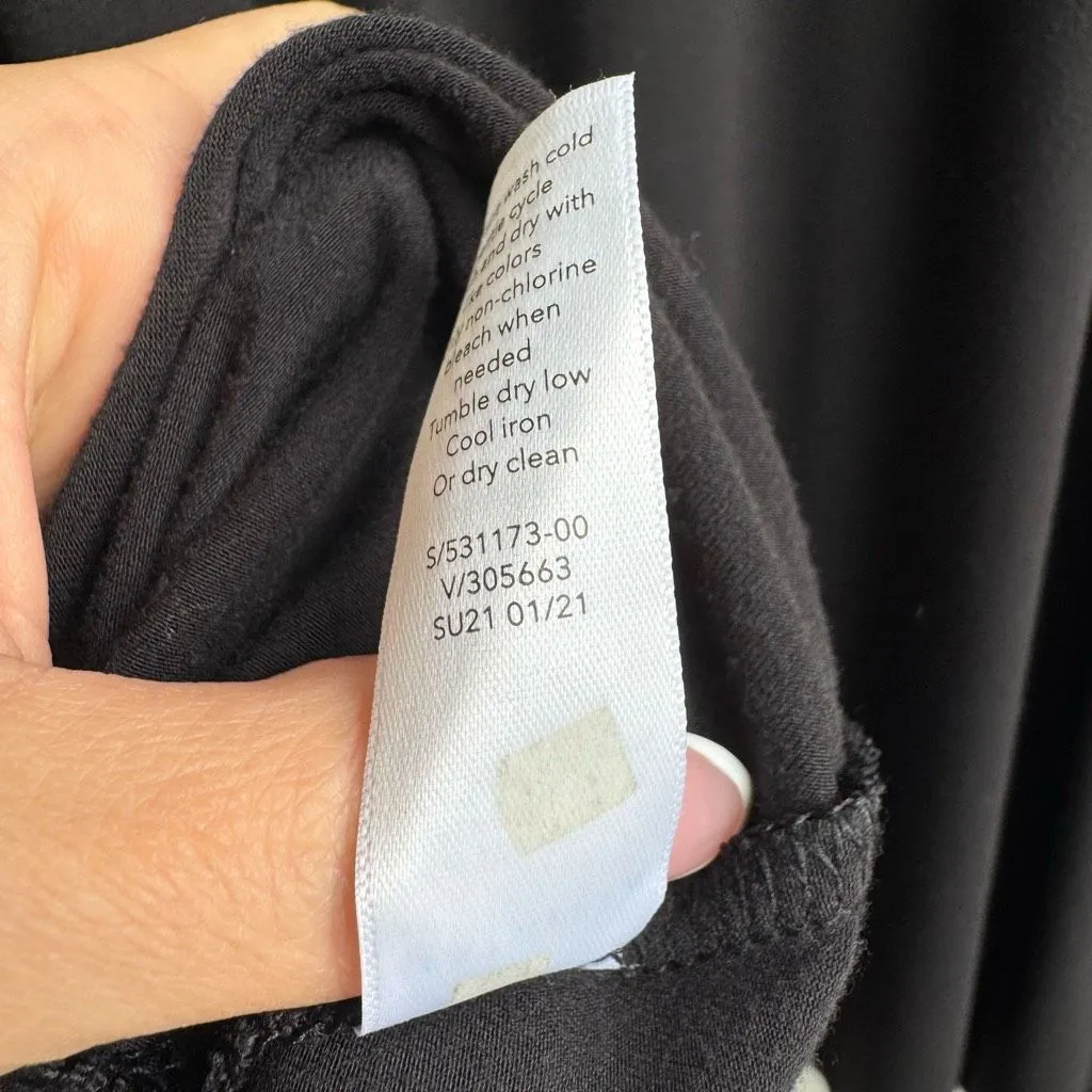 Athleta SANTORINI THERA DRESS TENCEL Modal coastal Travel Black Size Large - Image 11