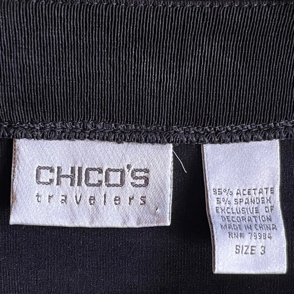 Chicos Travelers Embroidered Floral Jacket - Image 2