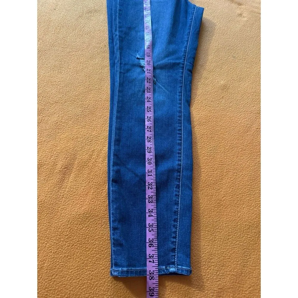 Articles Of Society Jeans Womens Blue Denim Skinny‎ Distressed Sz 31 - Image 10