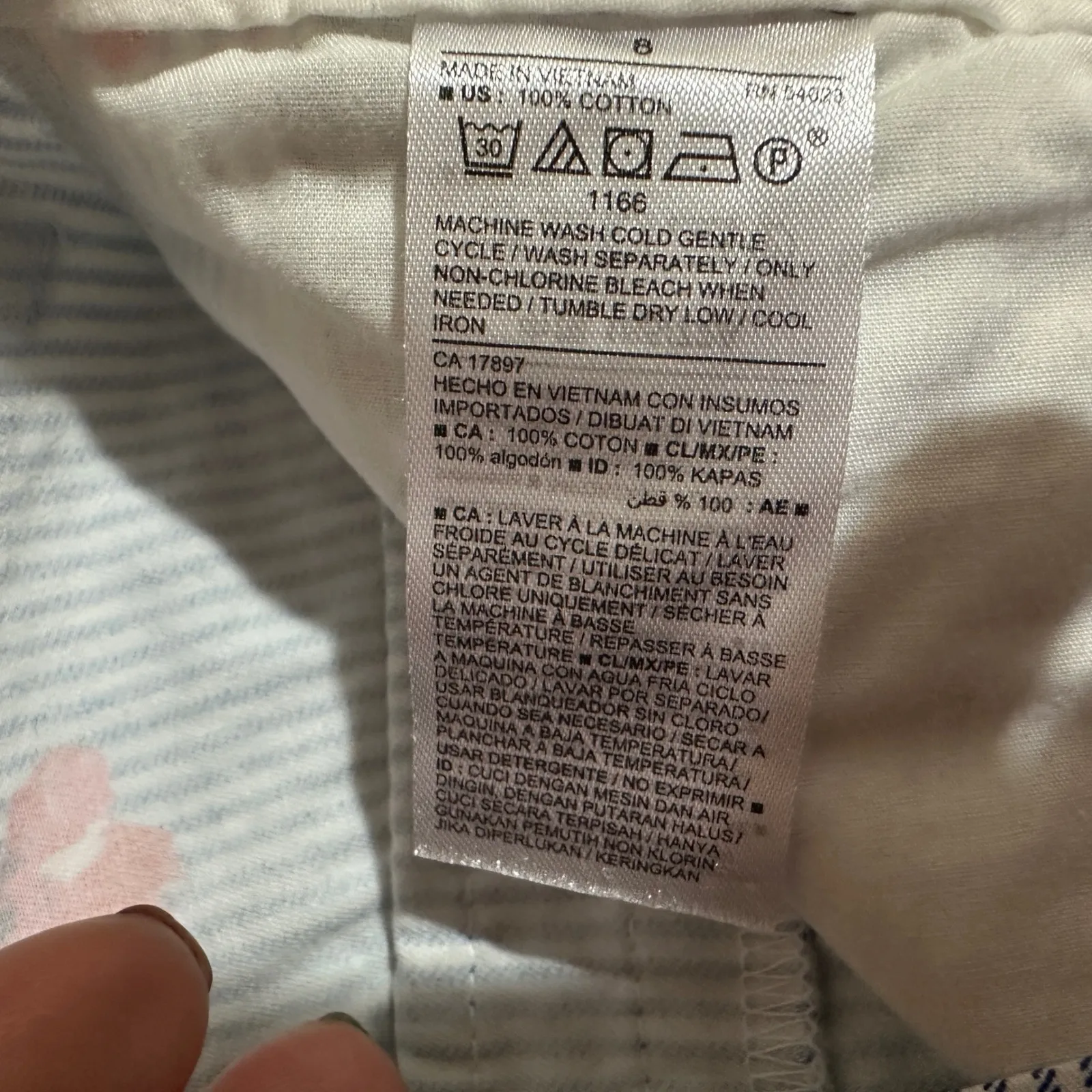 Old Navy Womens Blue Stripe Floral Print Everyday Chino Shorts Size 30 - Image 8