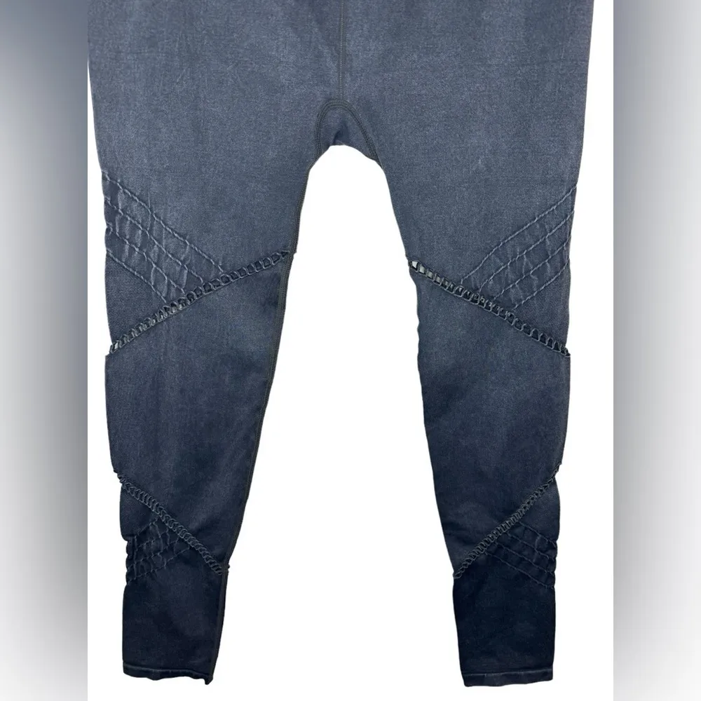 Soul By Soul Cycle Seamless Moto Leggings Size M Grey - Image 4