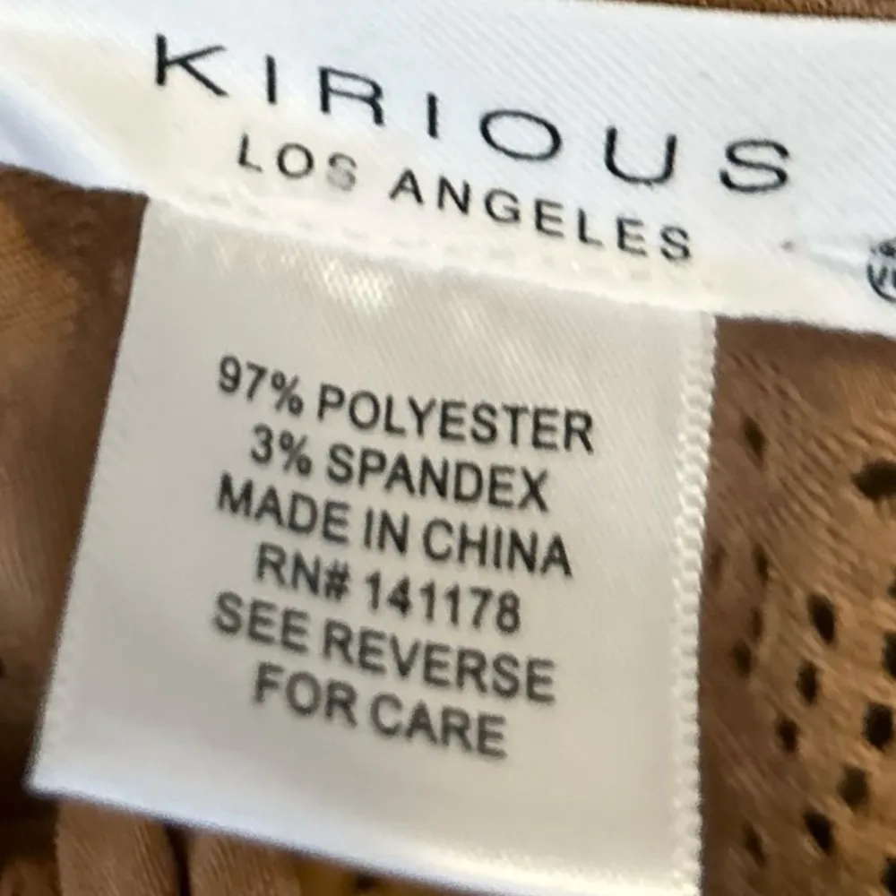 Kirious Tan Embroidered Eyelet Cropped Blouse‎ Size M - Image 7