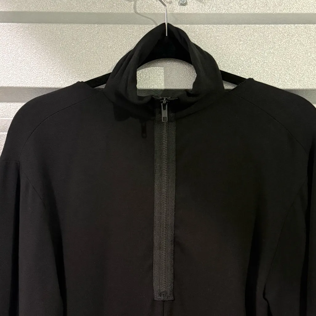 Bailey 44 Eye Splice Choker Cutout V-Neck Black Long Sleeve Modal Pullover Top - Image 4