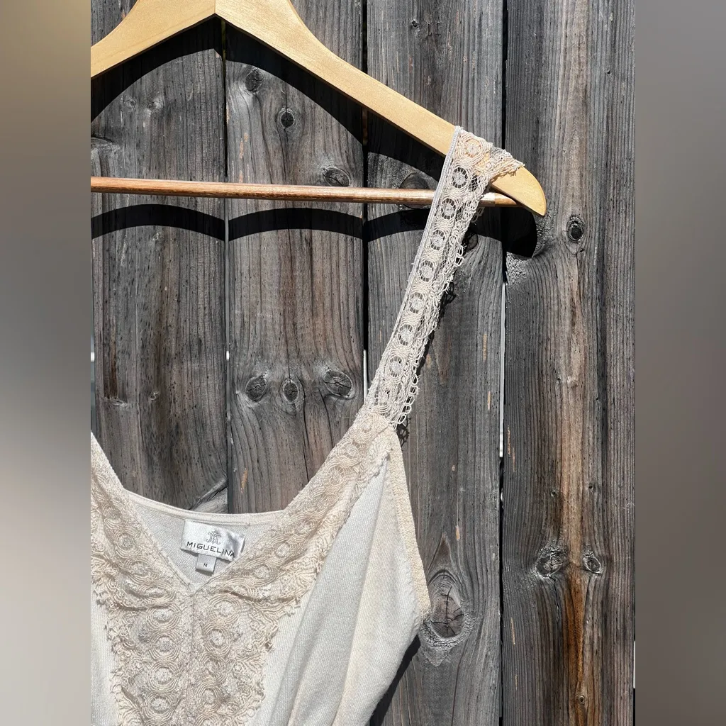 MIGUELINA Lace Cami Top Size M - Image 2