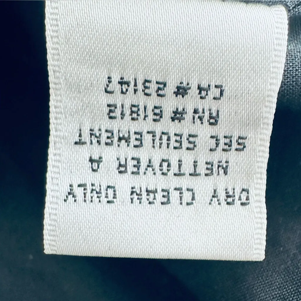 Talbots Petite Black Eyelet Sleeveless Midi Button Up Shirt Dress Size 12 - Image 5