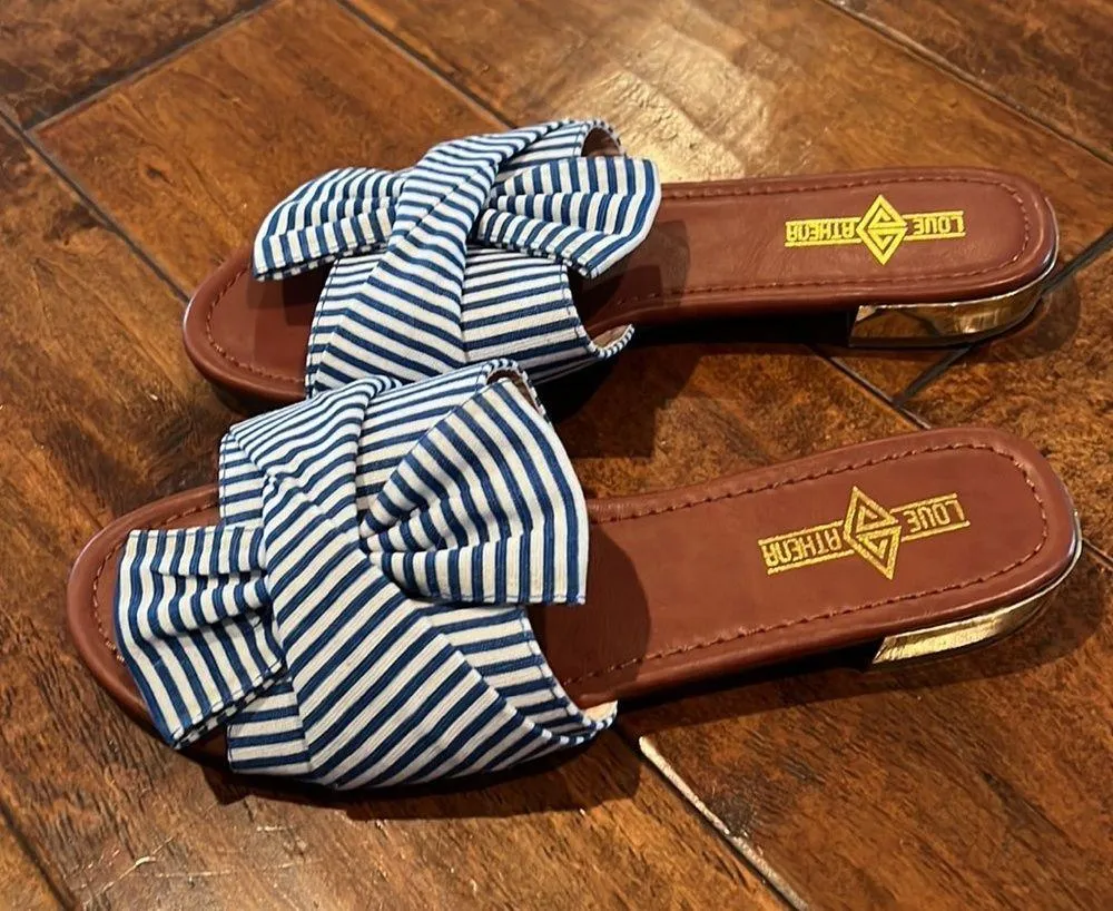 Stripped Sandals Size 8.5 - Image 2