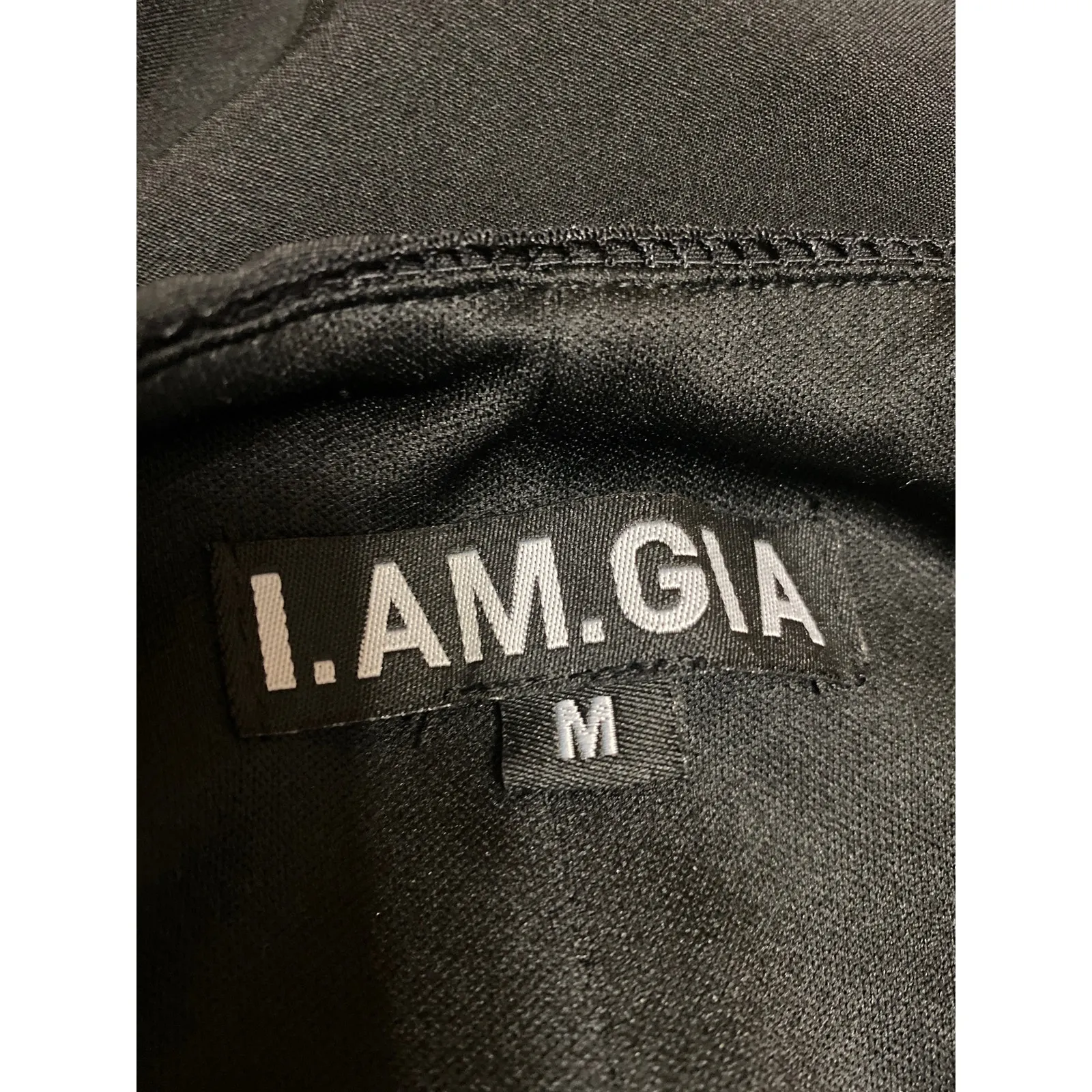 I.AM.GIA Black Sleeveless Corset Bustier Cami Camisole Slit Mini Dress Size M - Image 3