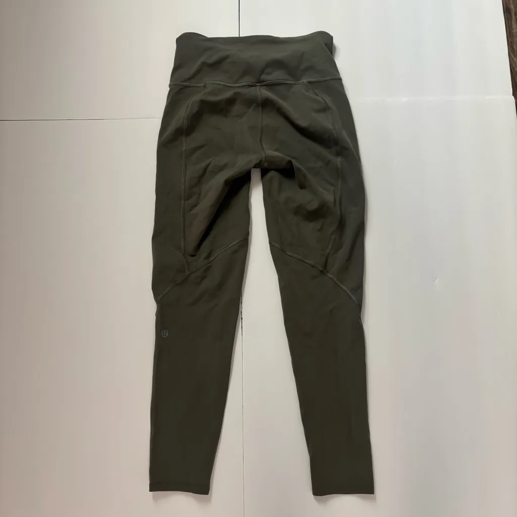 Lululemon To The Beat Tight 24” – Everlux Fabric, Grey Sage Color – Women’s 6 - Image 3