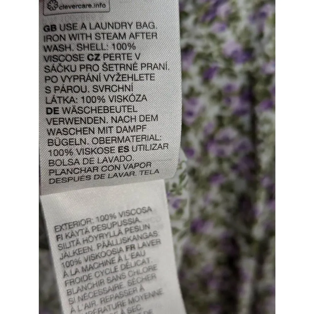 & Other Stories voluminous floral printed midi dress US 6 - Image 5