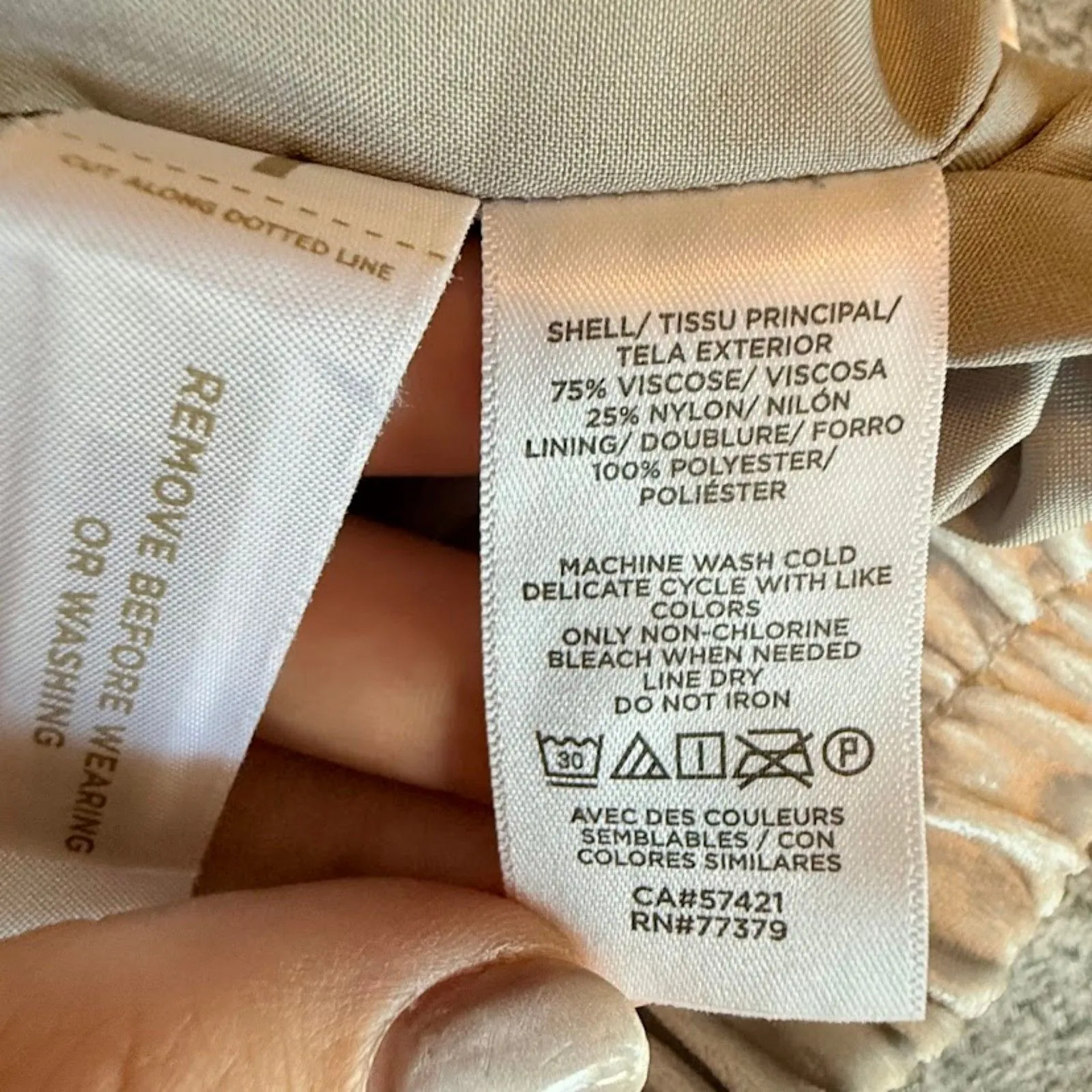 Crushed Velvet Relaxed Fit Tapered Leg Cropped Pant in Silver Grey size Medium - Image 5