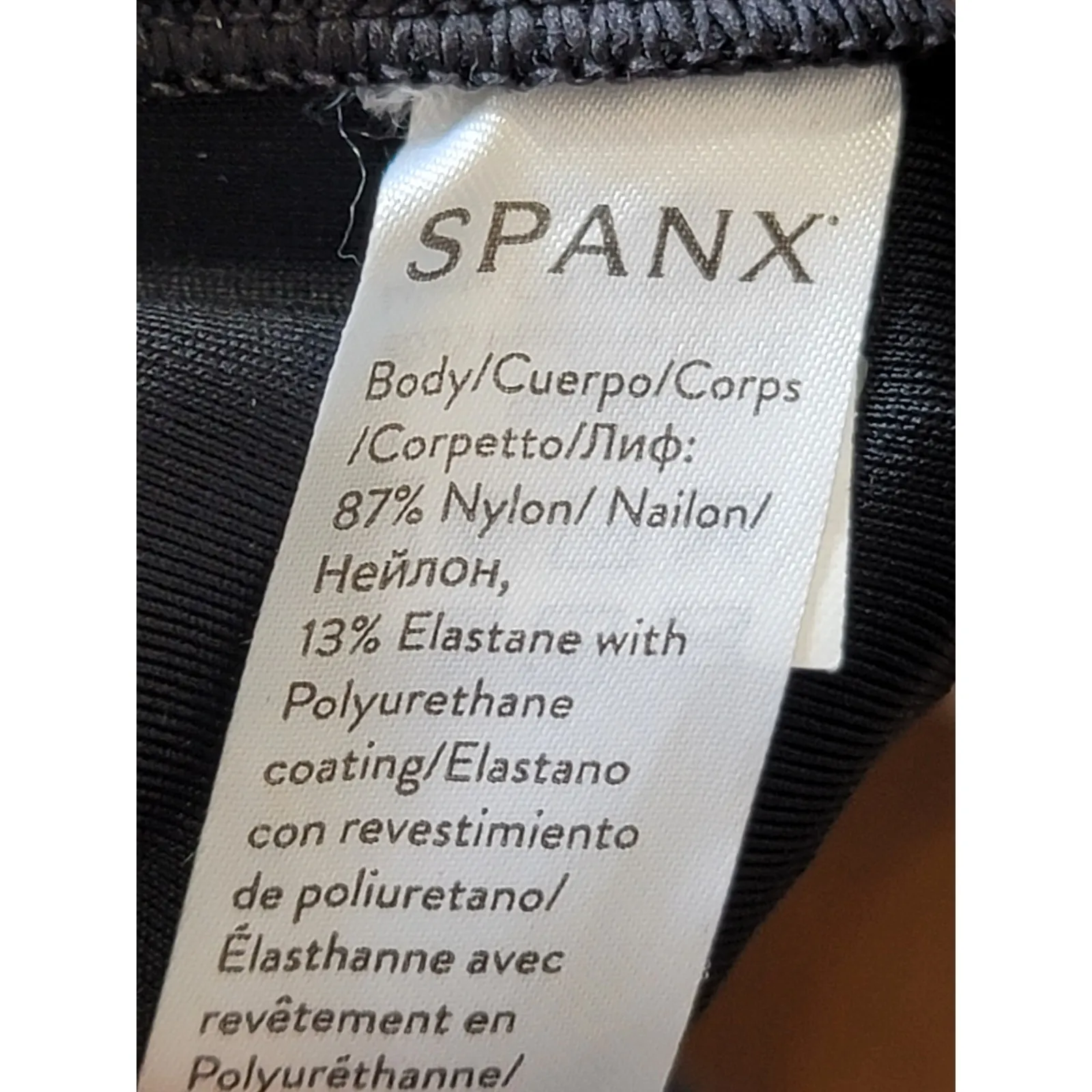 Spanx Leggings Women's XS Black Nylon Elastane High Waist Shiny Compression - Image 5