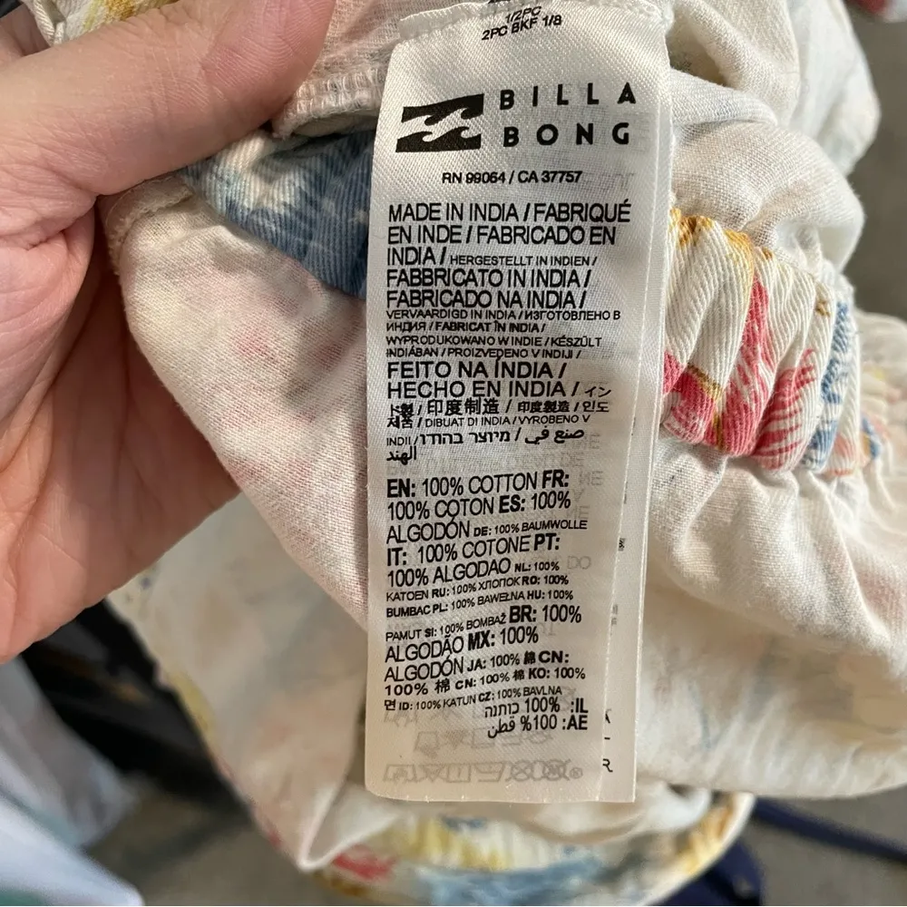 Billabong x Wrangler Cali Sun Button Down Short Sleeve Romper Jumpsuit - Image 11