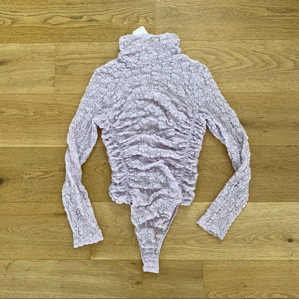 Free People Day N Night Lace Bodysuit in Lilac - Image 2