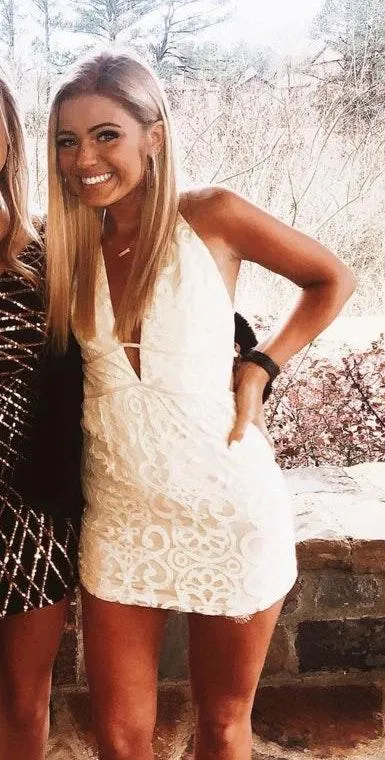 Tobi White Mini Dress - Image 3