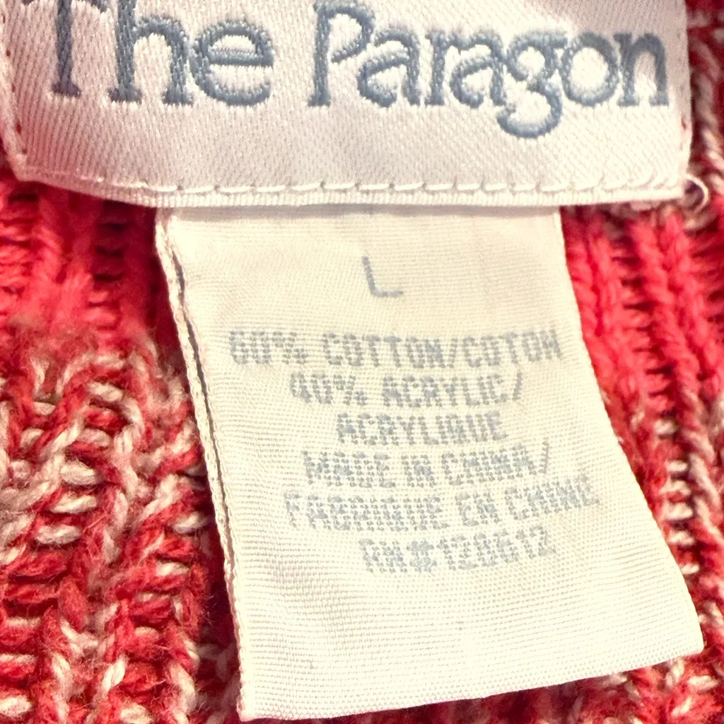 PARAGON Women's Red and Pink Patterned Cardigan - Image 3