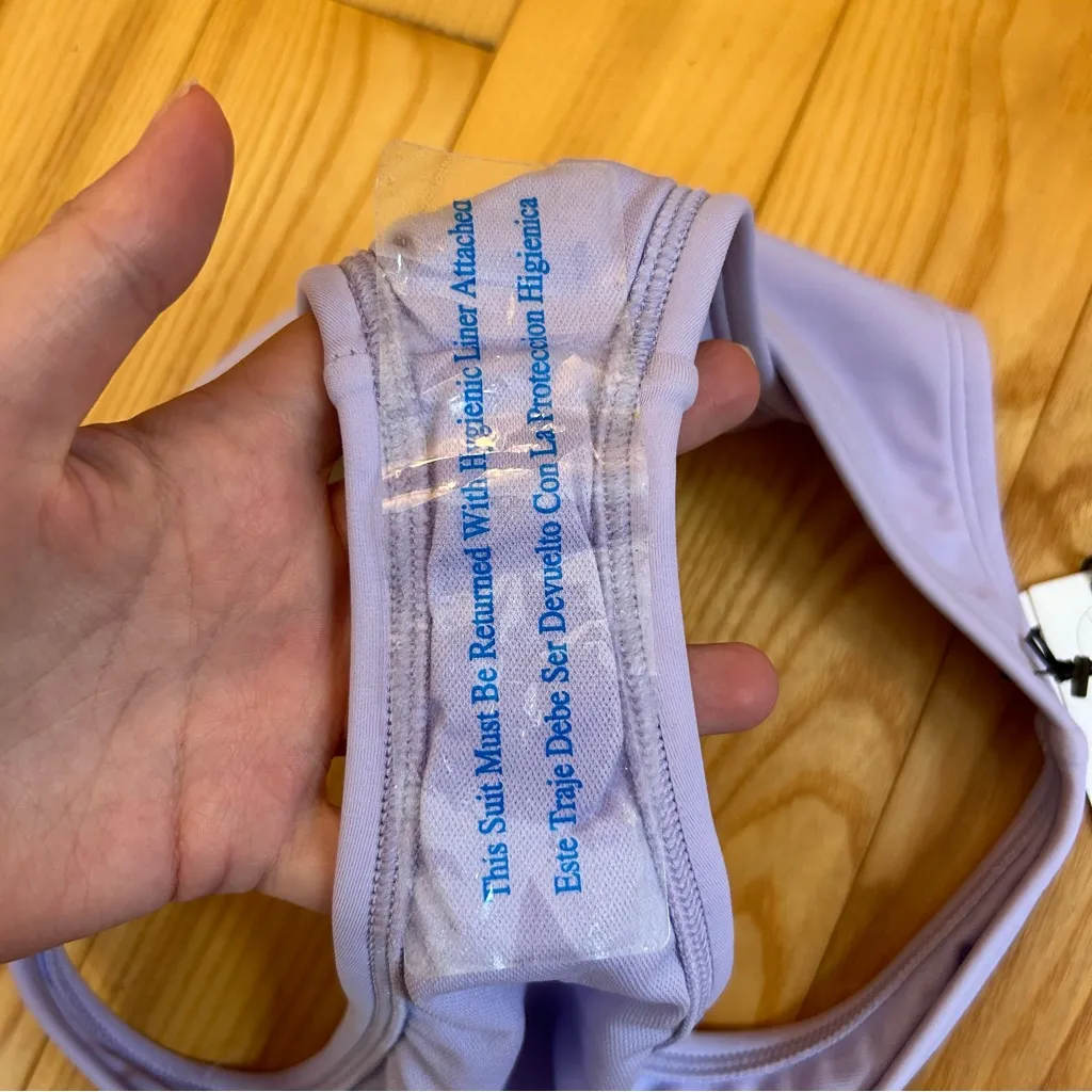 NWT Shade & Shore Lilac Bikini Bottoms Size S - Image 5