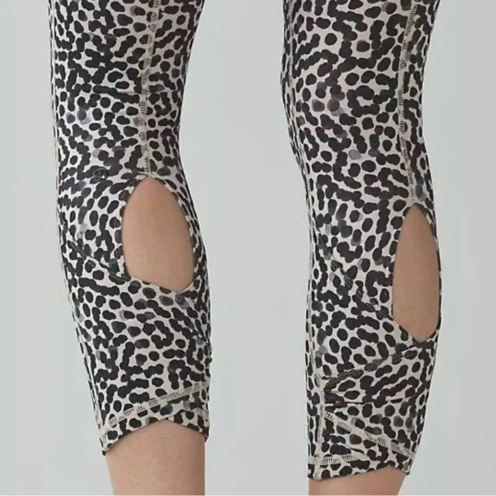 Lululemon Awny/Dotty Wunder Under Pant SE Dance Sz 4 721 - Image 3