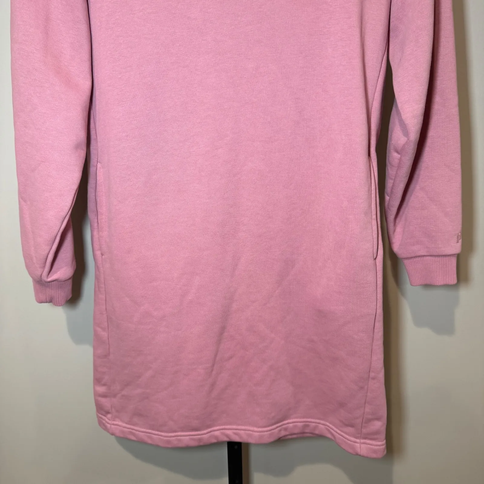 Pact Lily Organic Cotton Long Sleeve Dress Fleece Lined Desert Rose Size Small - Image 5