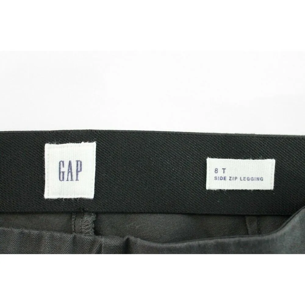 GAP Women's Side Zip Mid Rise Leggings Size 8 Tall Dark Gray Skinny Stretch - Image 7