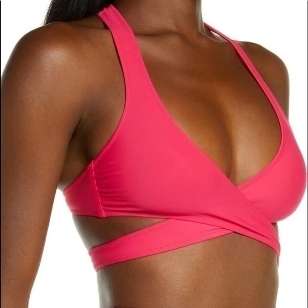 Stella McCartney Reggiseno Hot Pink Wrap Halter Top Size Medium NWT - Image 7