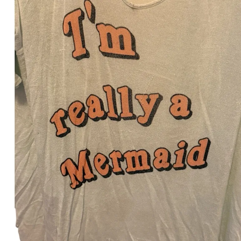 Wildfox Mermaid Oversized Thin Sweater Top as is - Image 2