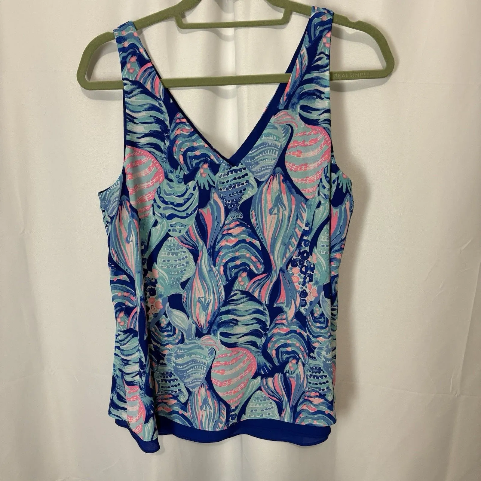 Lilly Pulitzer Florin Reversible Tank Twilight Blue Scale Up Sz M NWOT Preppy - Image 2