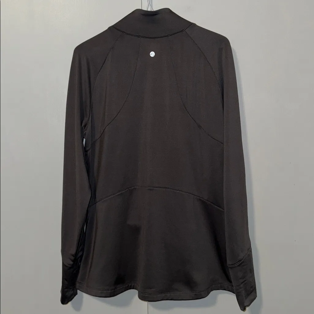 Apana Activewear Athletic Performance Full Zip Up Jacket Women’s Large L Gray - Image 3