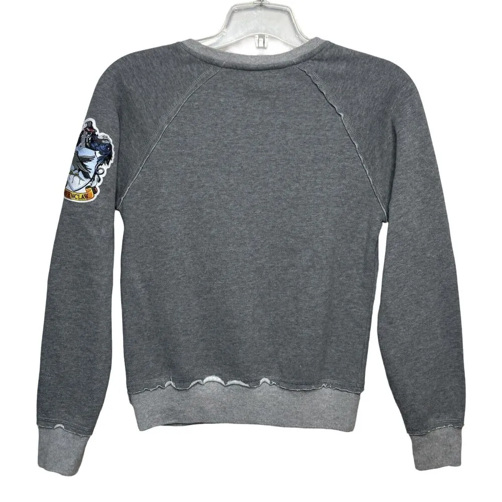 Harry Potter Shirt Womens XS Gray Ravenclaw Sweatshirt Wizarding World Universal - Image 2