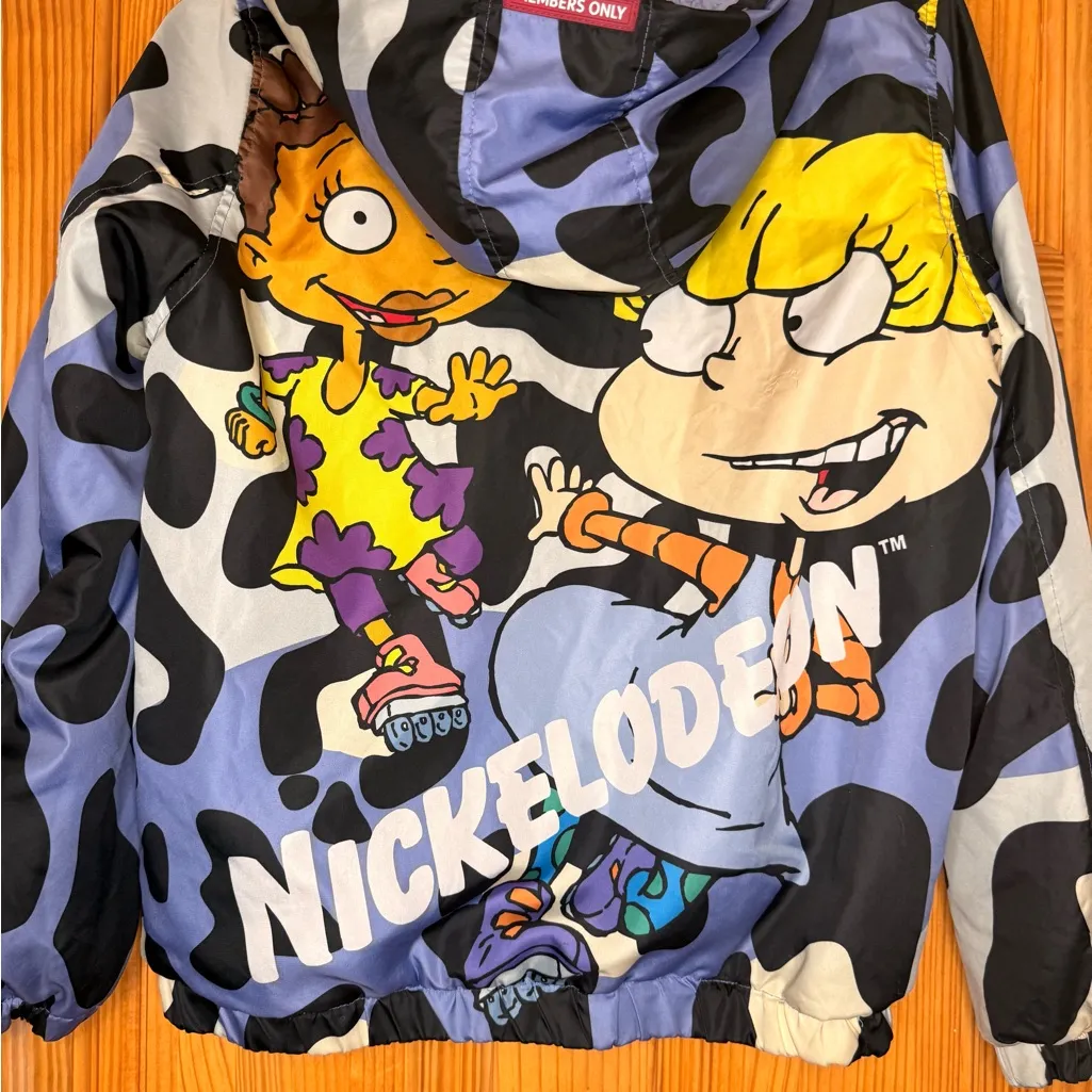 Members Only x Nickelodeon Rugrats Sherpa Jacket Y2K Angelica 90s - Image 5