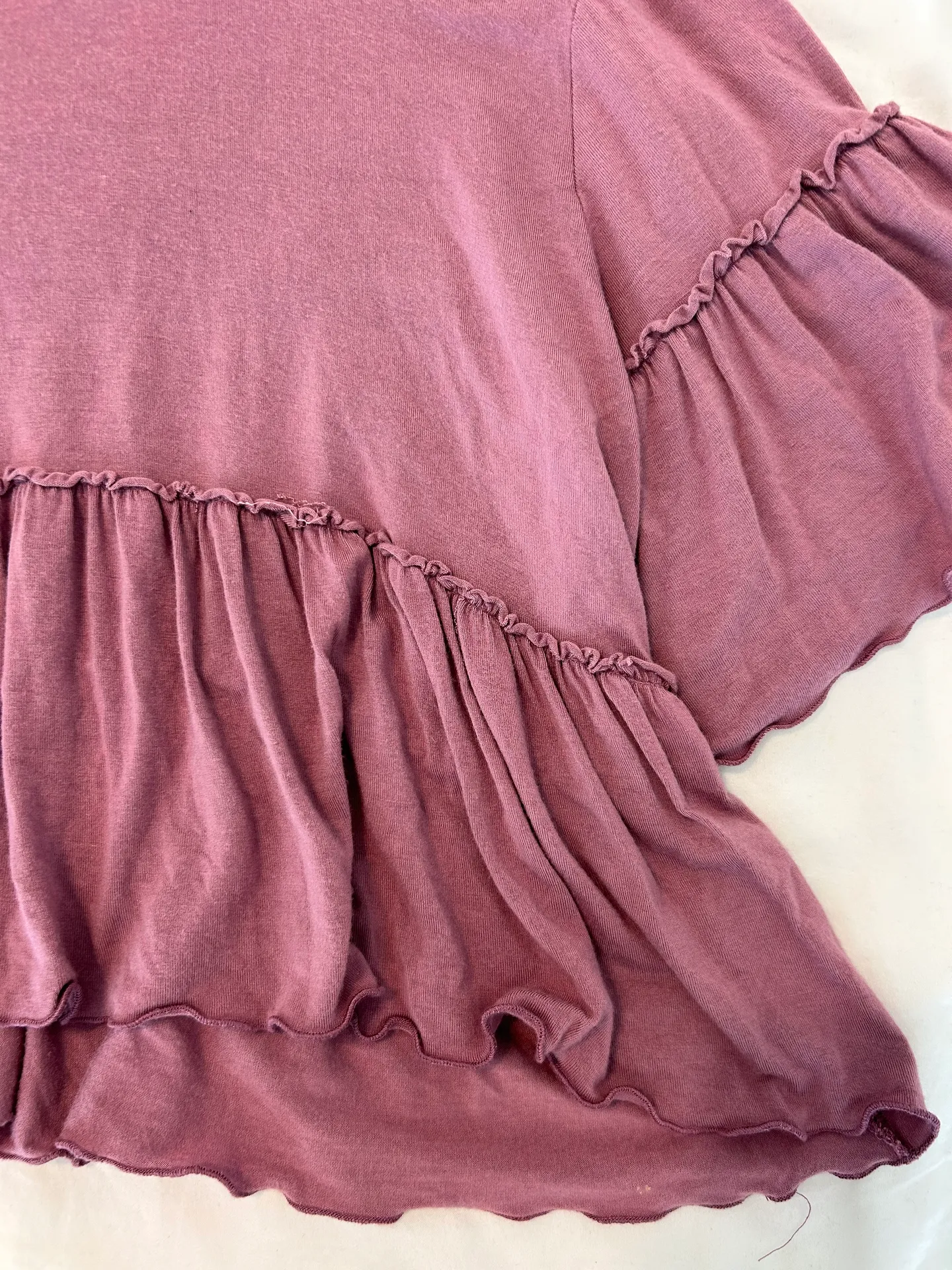 Purple Peplum Top Size M - Image 3