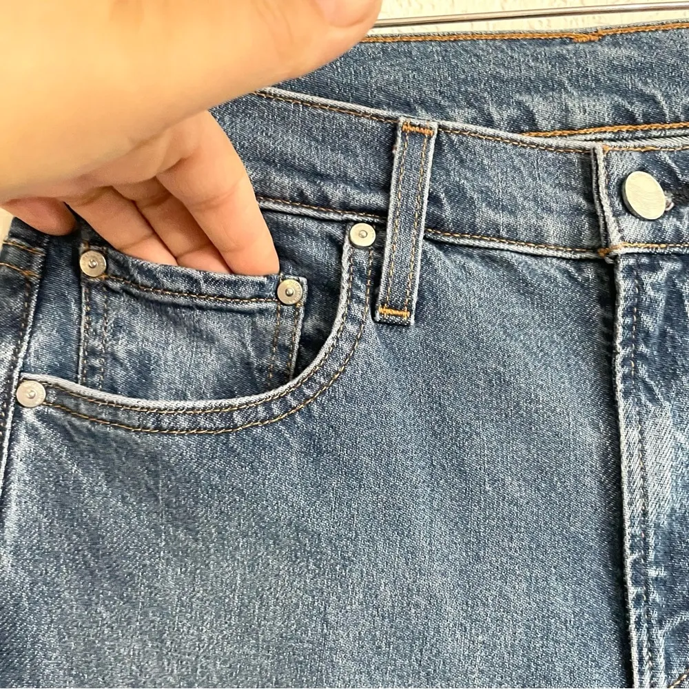 NWOT Outerknown Womens Jeans Denim Blue S.E.A. Liberty Straight Size 27 - Image 6