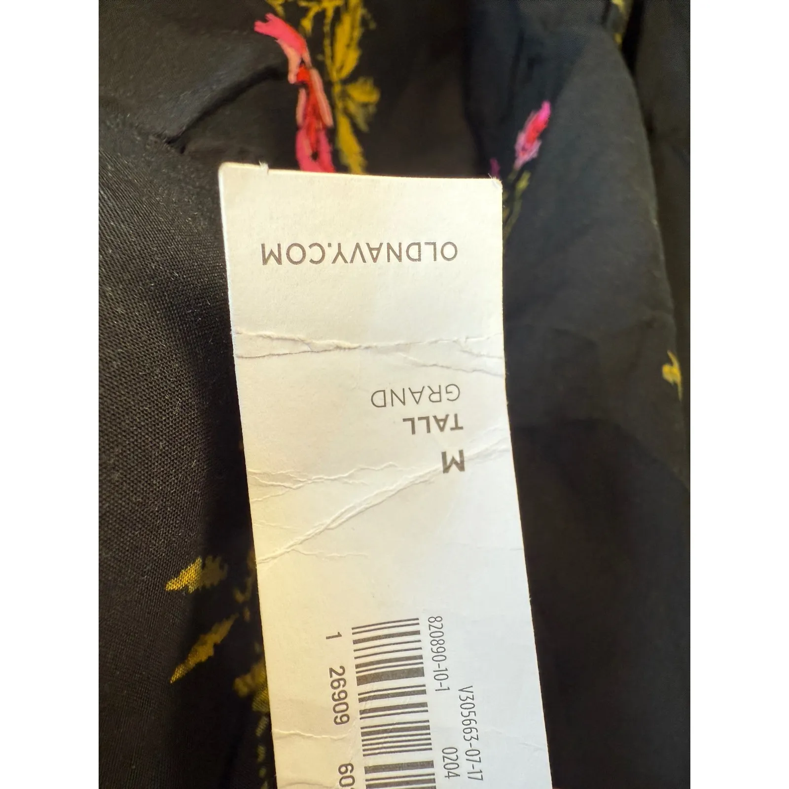 Floral Black Dress Med Tall boho whimsi cottage‎ core fairy Ruffle romantic pink - Image 3