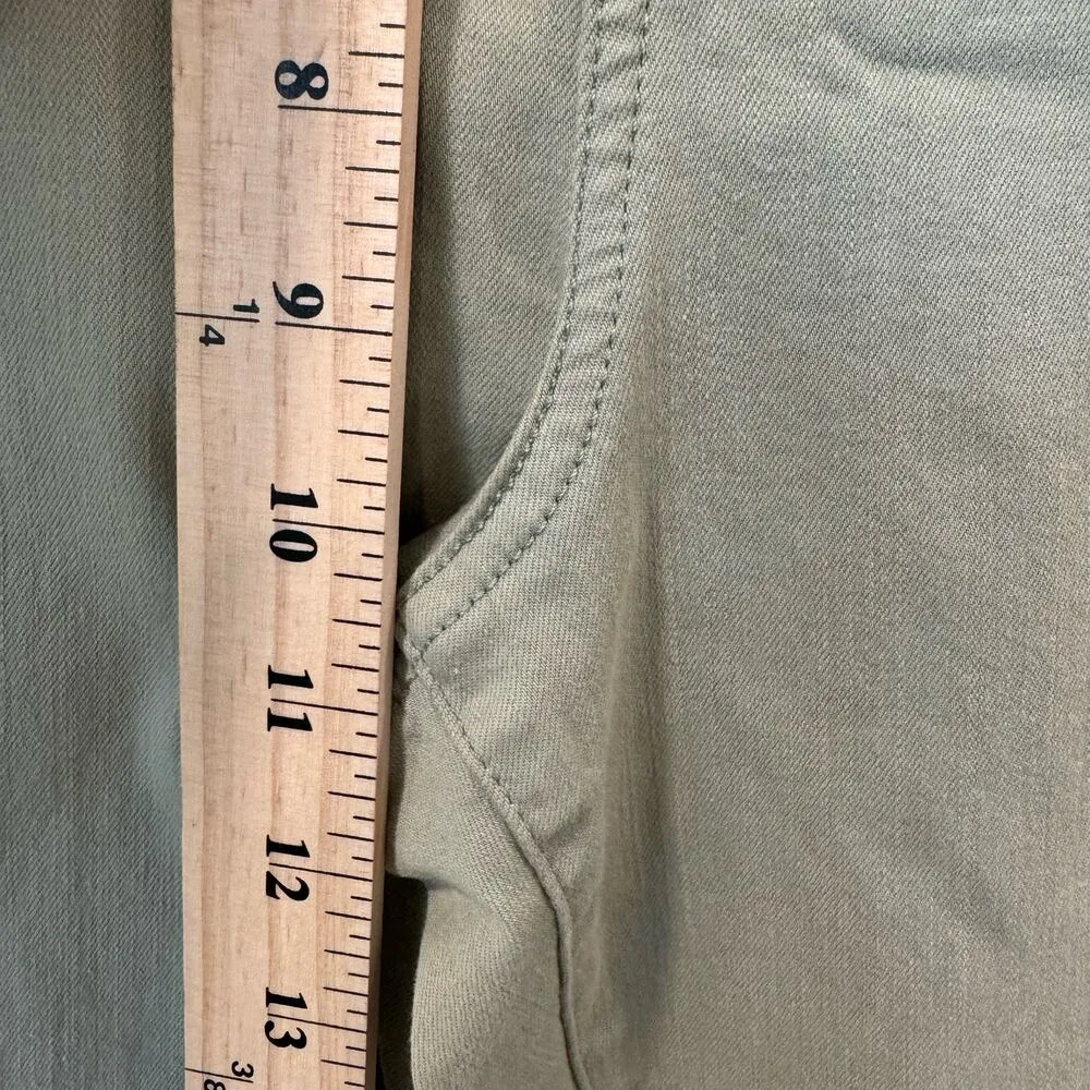 NYDJ Alina Ankle Raw Hem Denim Leggings Lift Tuck Bamboo 14 - Image 8