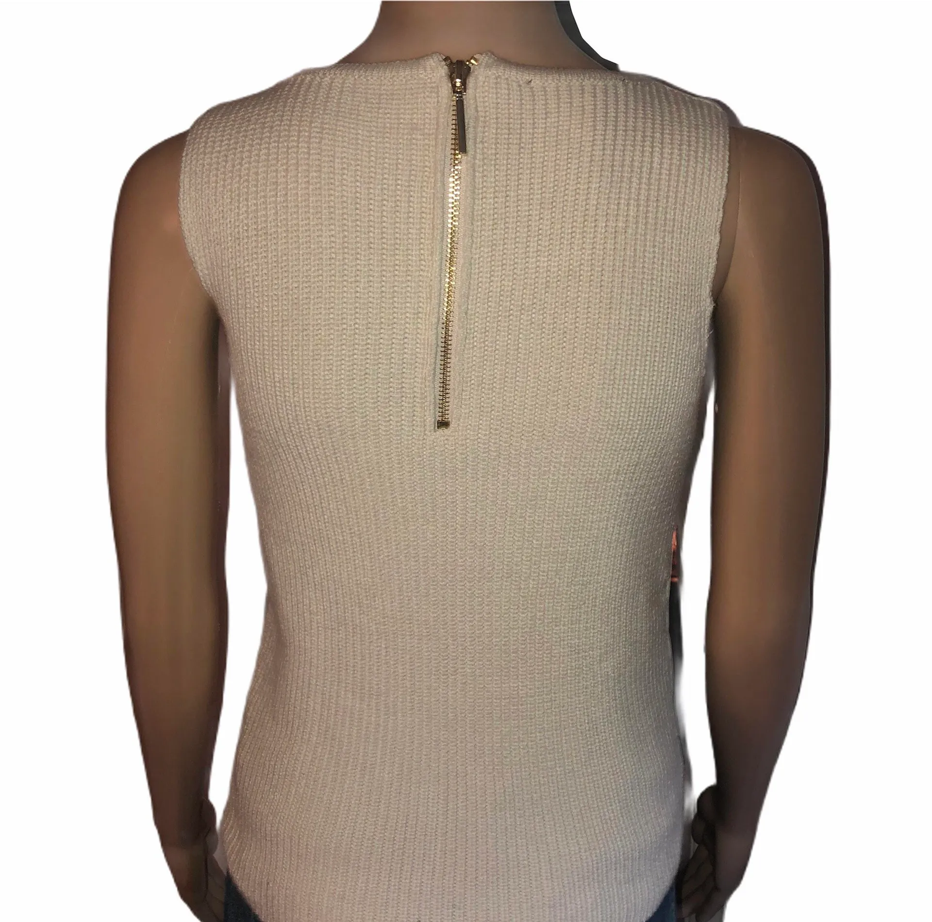 INC Faux Leather Sleeveless Top - Image 3