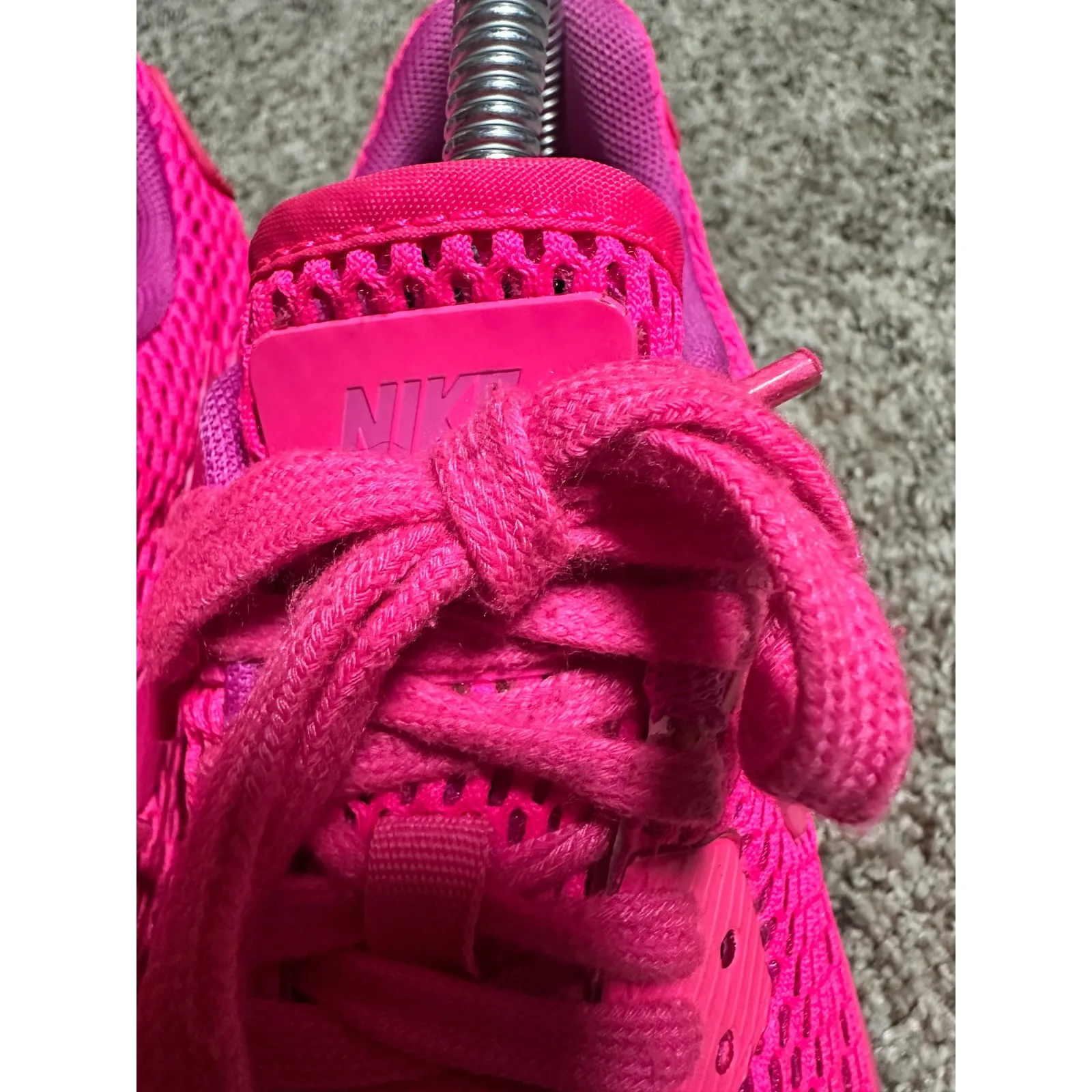 Nike Air Max 90 SE Ultra‎ Breathe Pink Blast Mesh Running Shoes Women's Size 6.5 - Image 7